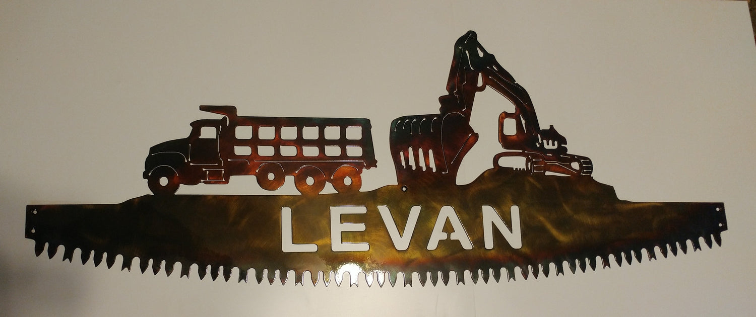 Custom Crosscut Saw Blade Metal Wall Art