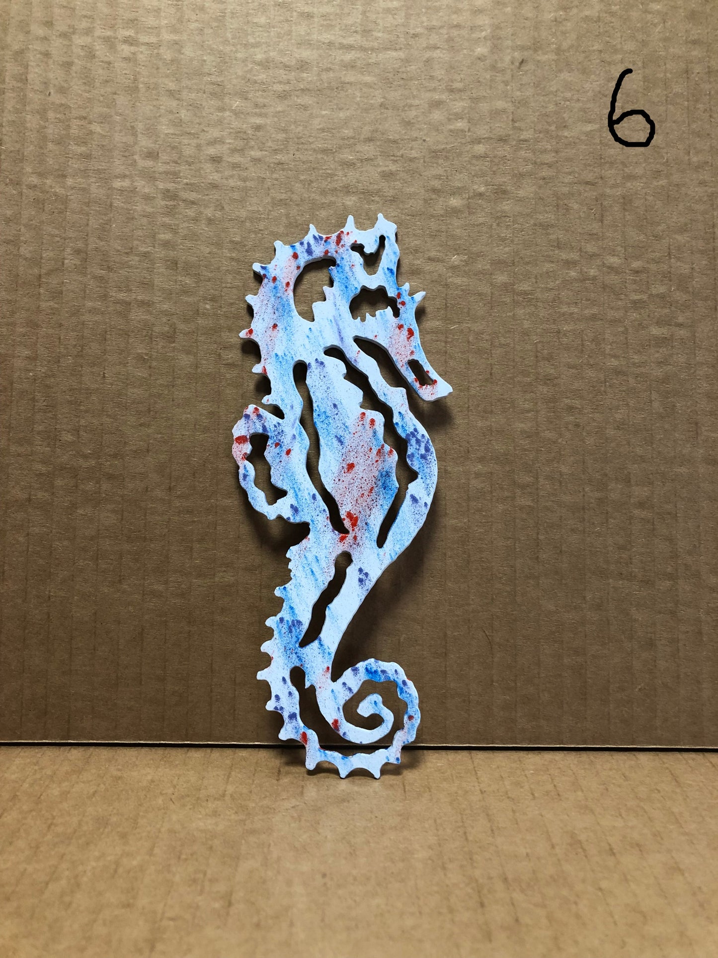 Seahorse Metal Wall Art Indoor Outdoor In Assorted Colors