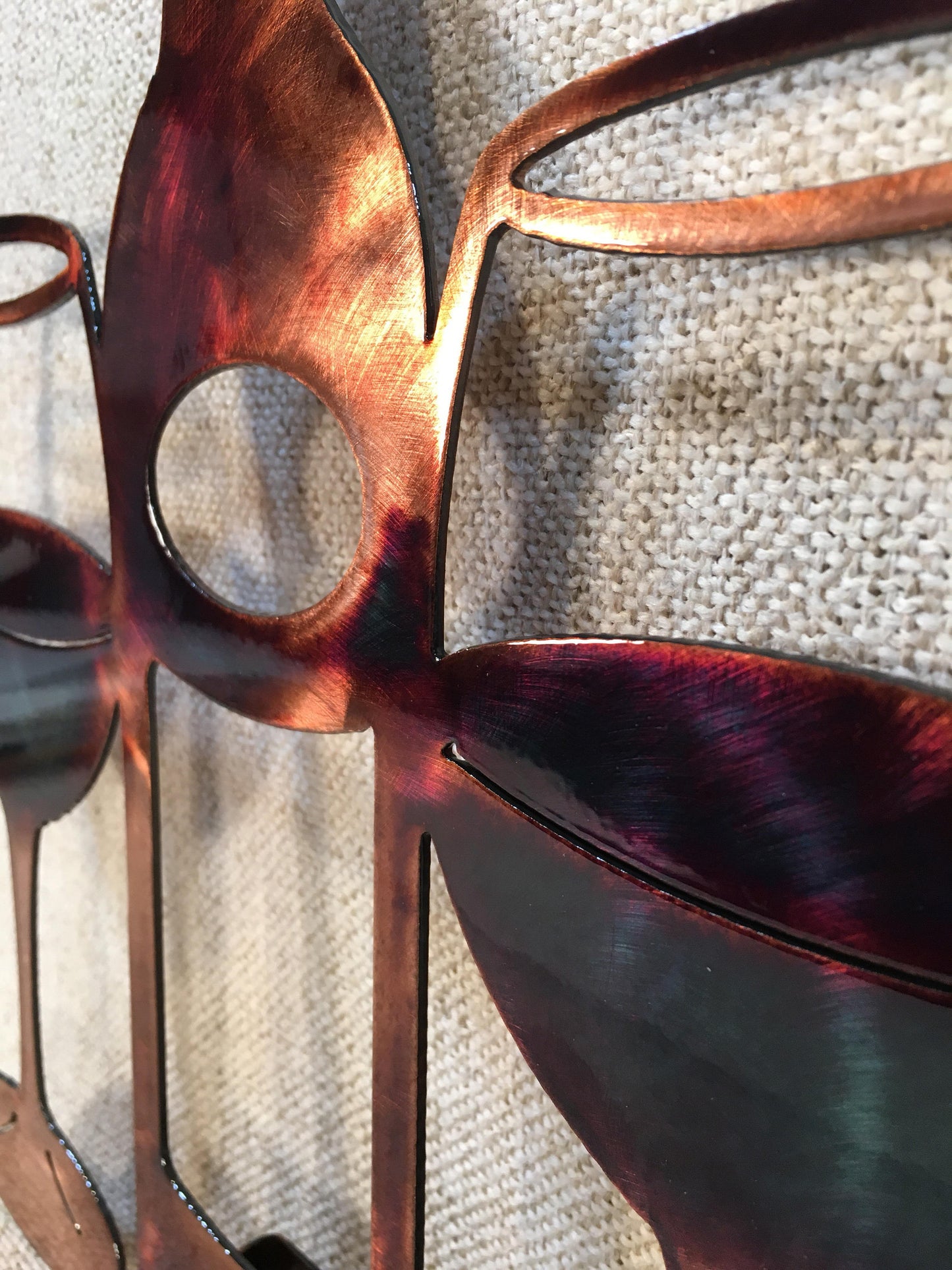 Wine Bottle & Glass Metal Wall Art Wine Bar Decor