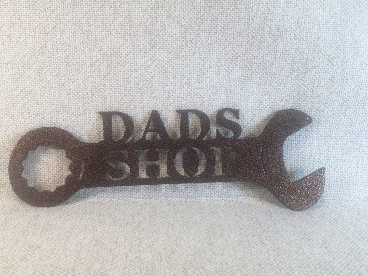 Dad's Shop Wrench Metal Art Man Cave Decor