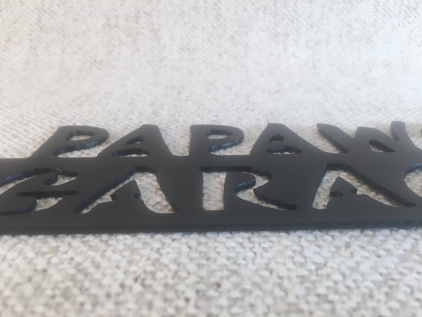 Papaw's Garage Papaws Shop Crescent Wrench Metal Art Man Cave Decor