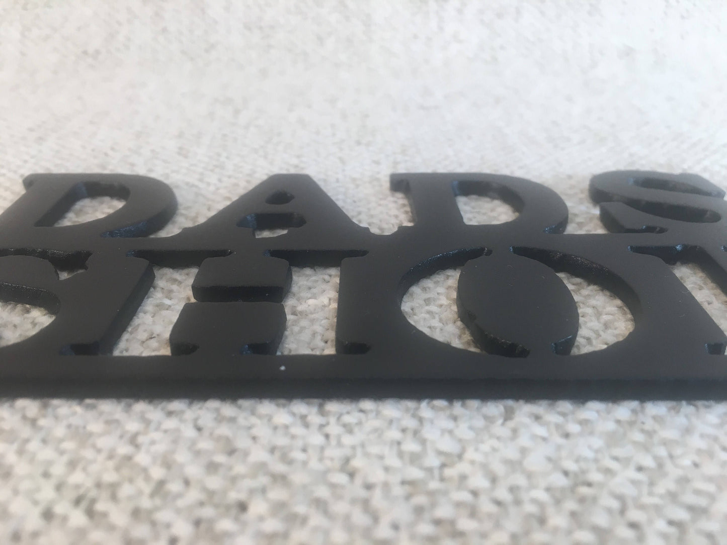 Dad's Shop Crescent Wrench Metal Art Man Cave Decor