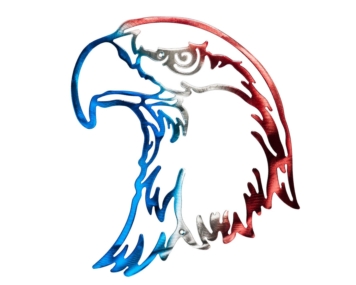 American Bald Eagle Head Man Cave Metal Wall Art
