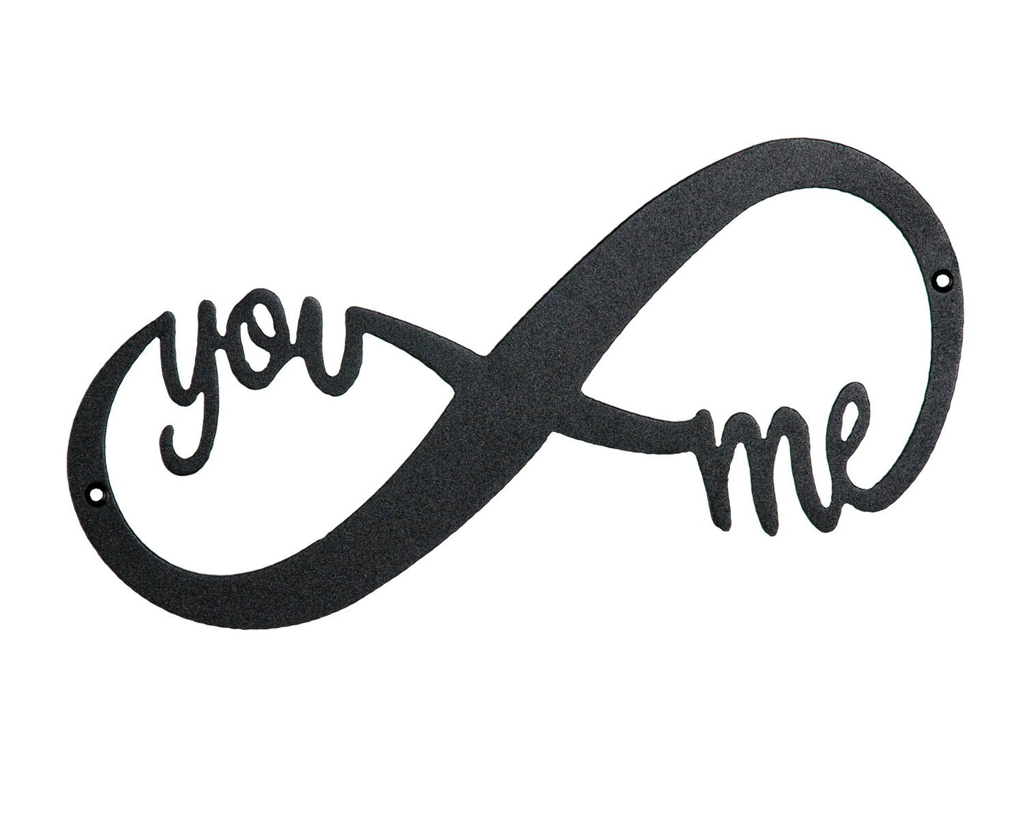 You & Me Infinity Ribbon Plasma Cut Indoor or Outdoor Metal Art