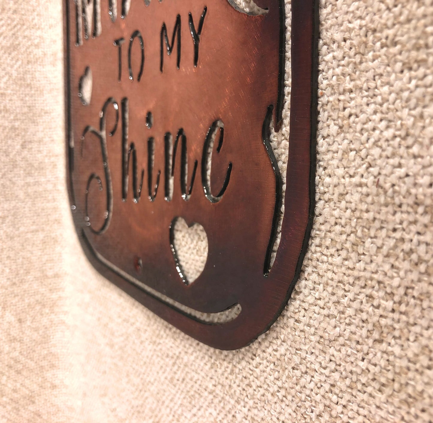 Moon To My Shine Moonshine Jar Indoor Or Outdoor Metal Wall Art