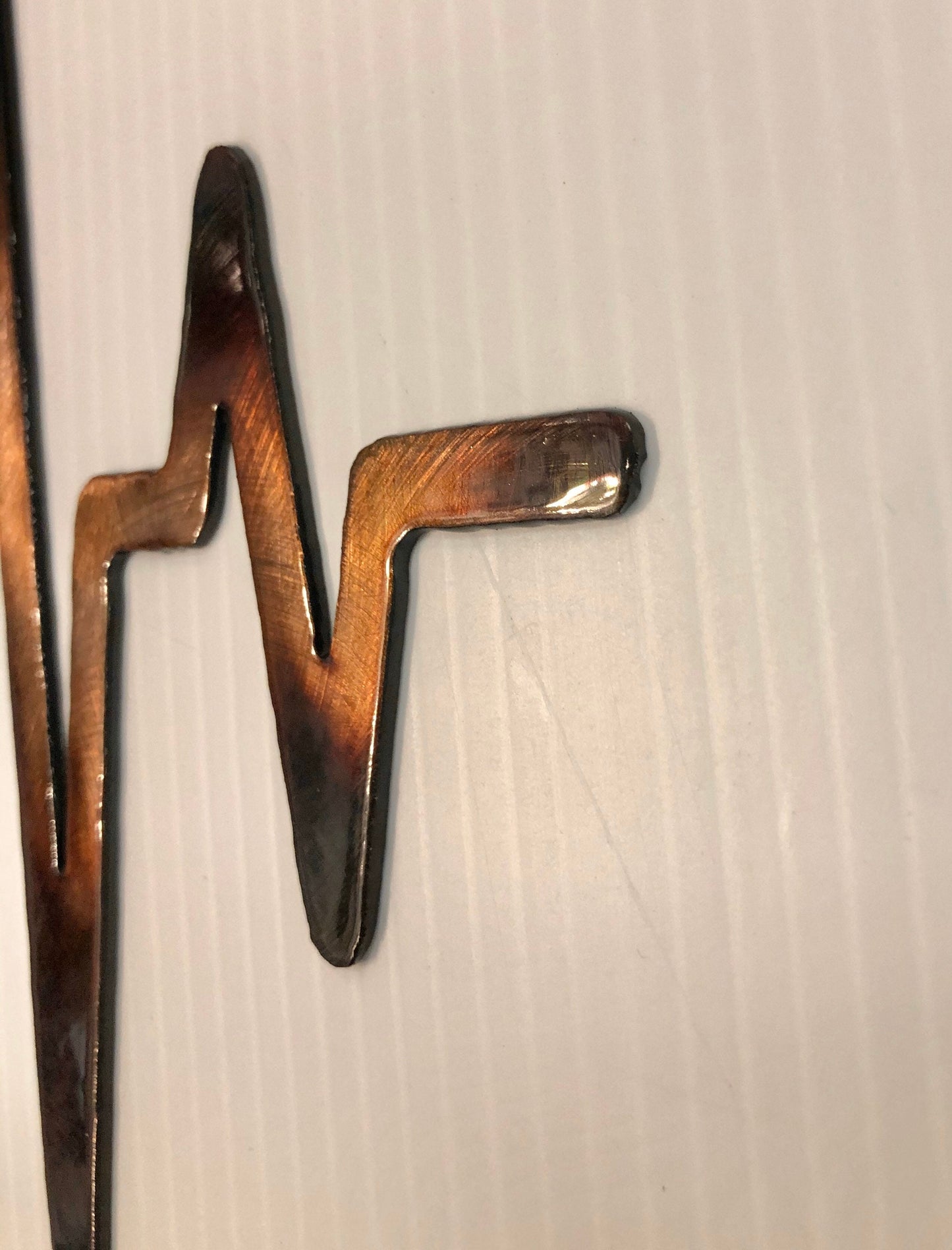 EKG Heartbeat Coffee Cup Plasma Cut Kitchen Metal Wall Art