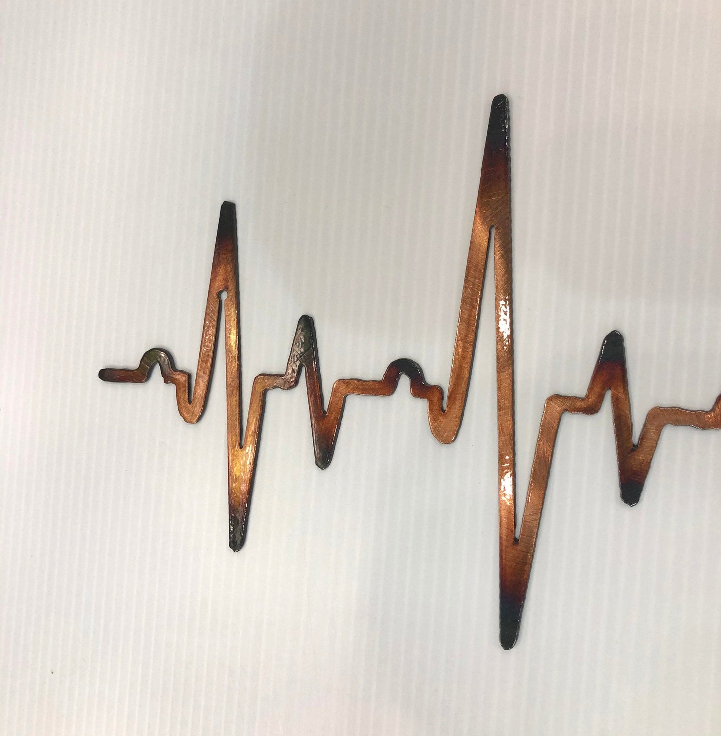 EKG Heartbeat Rhythm Line Heart Nurse Healthcare Gift Metal Wall Art