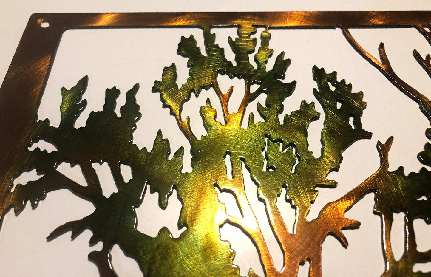 Deer and Turkey Whitetail Buck Wildlife Indoor & Outdoor Metal Wall Art