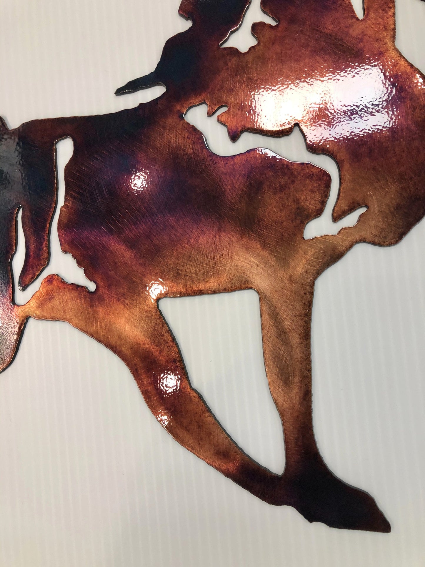 Horse Prancing Indoor Or Outdoor Plasma Cut Equine Metal Wall Art