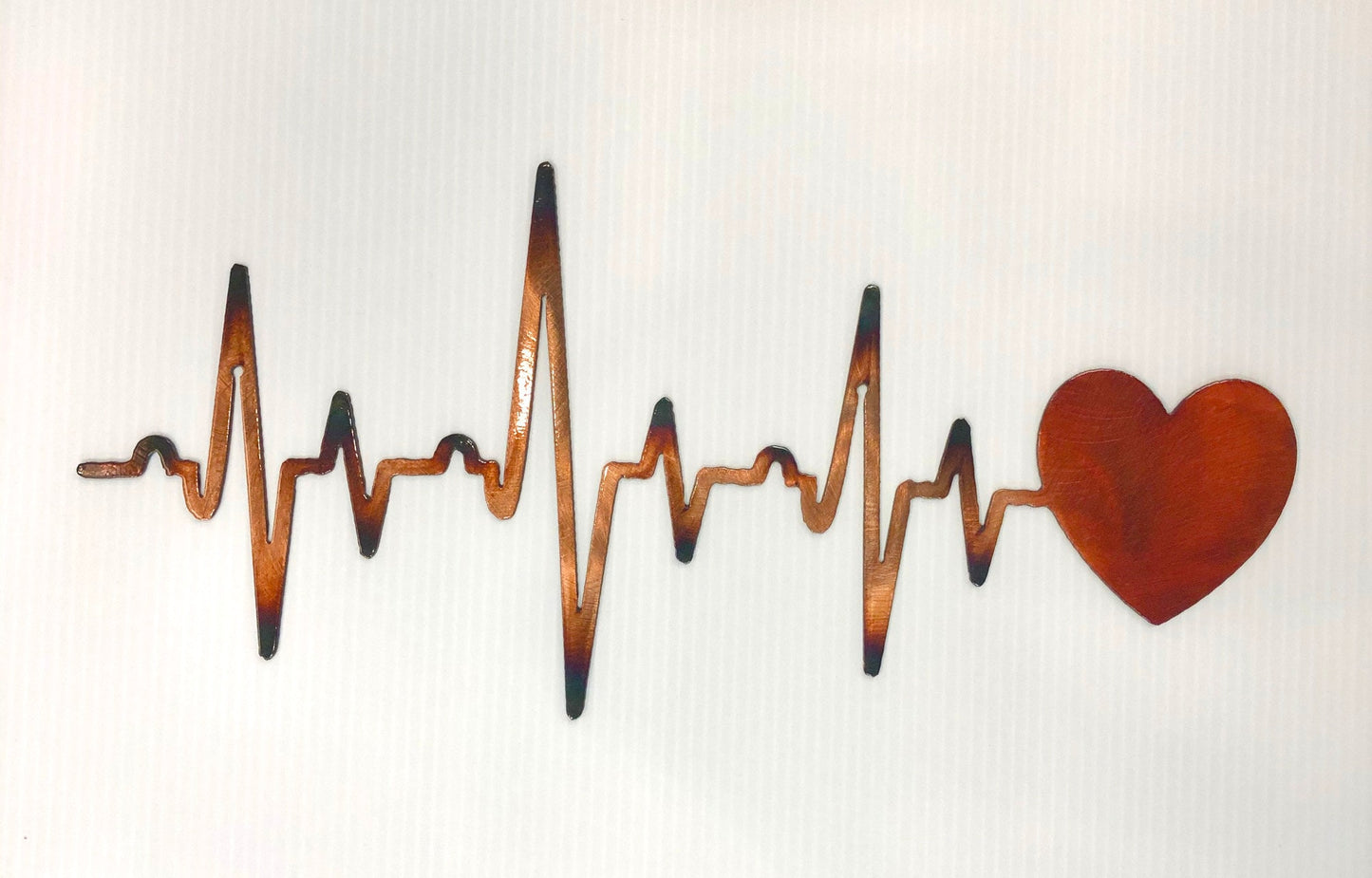 EKG Heartbeat Rhythm Line Heart Nurse Healthcare Gift Metal Wall Art