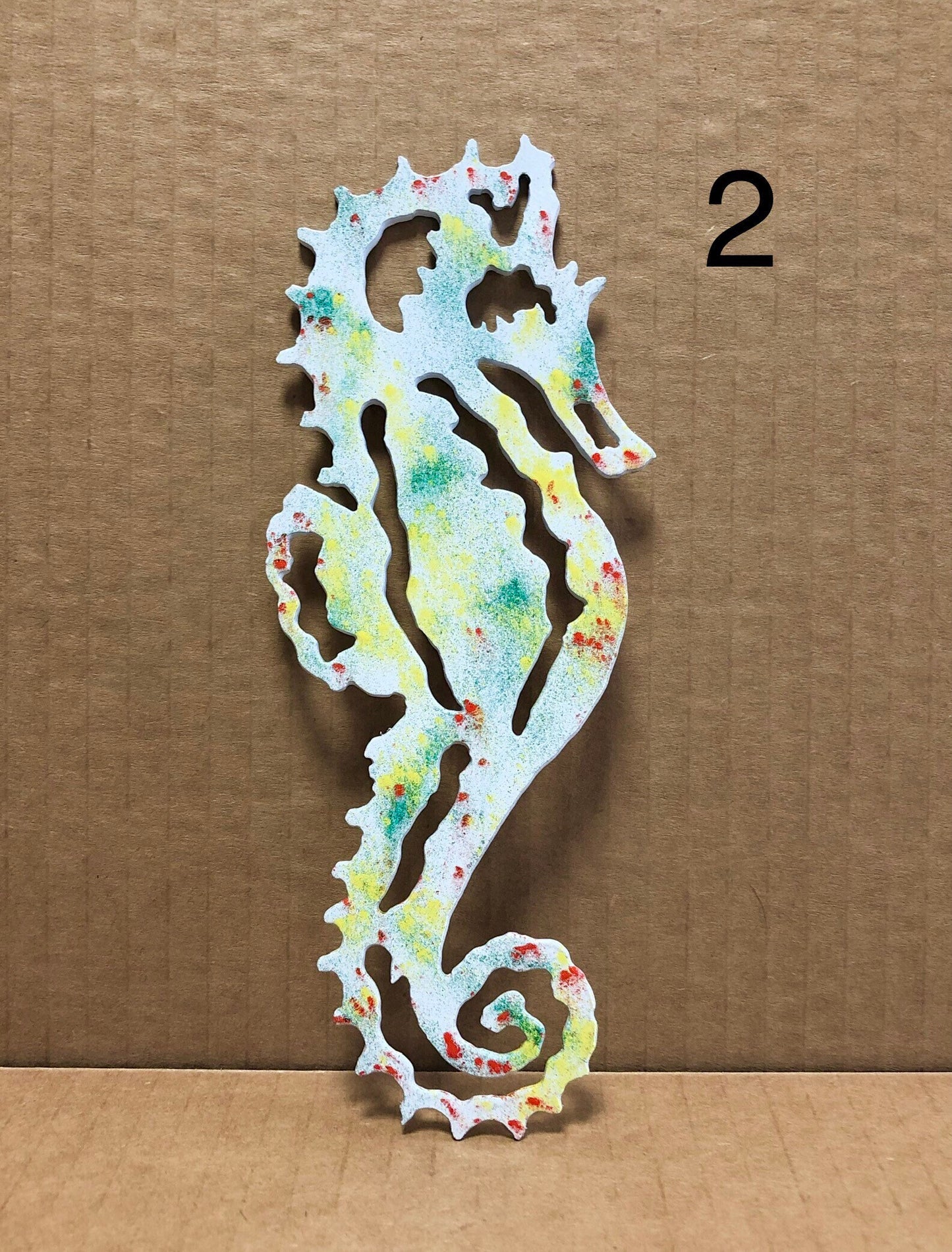 Seahorse Metal Wall Art Indoor Outdoor In Assorted Colors