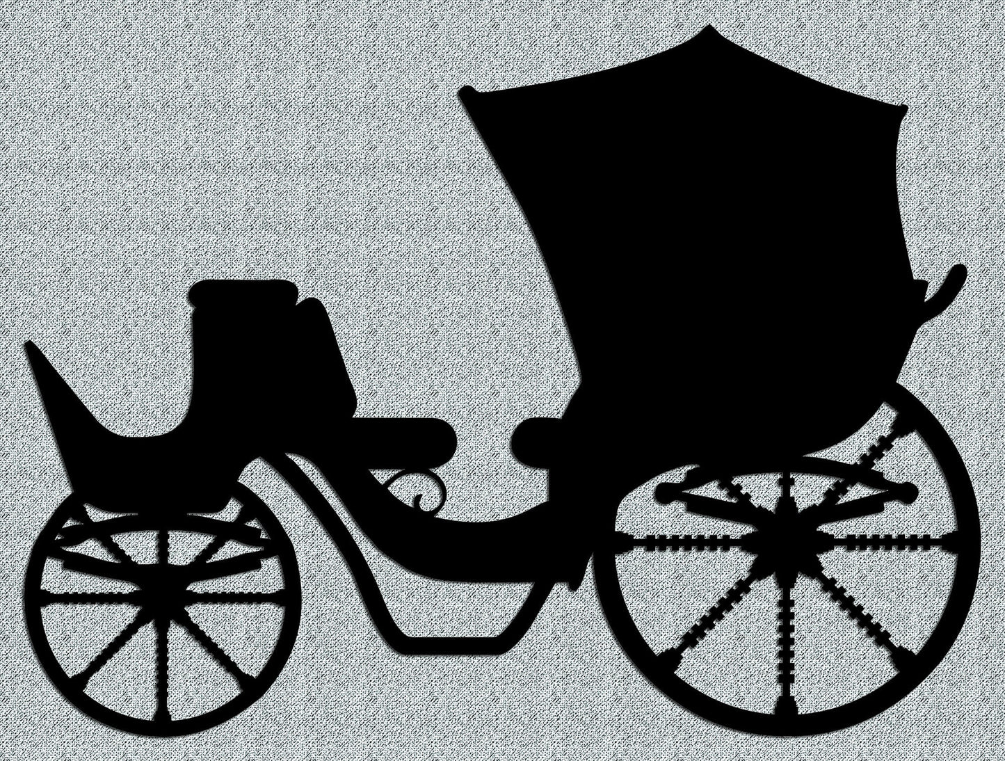 Horse Pulling Carriage Indoor Or Outdoor Equine Metal Wall Art