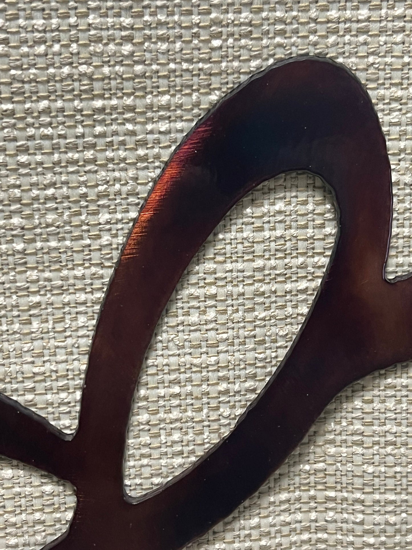 Treble Clef Music Note In Heart Indoor or Outdoor Metal Wall Art