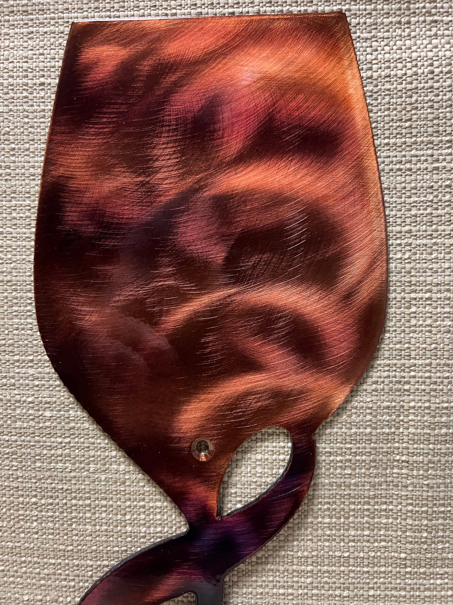 Wine Glass With Treble Clef Metal Wall Art Kitchen And Bar Decor