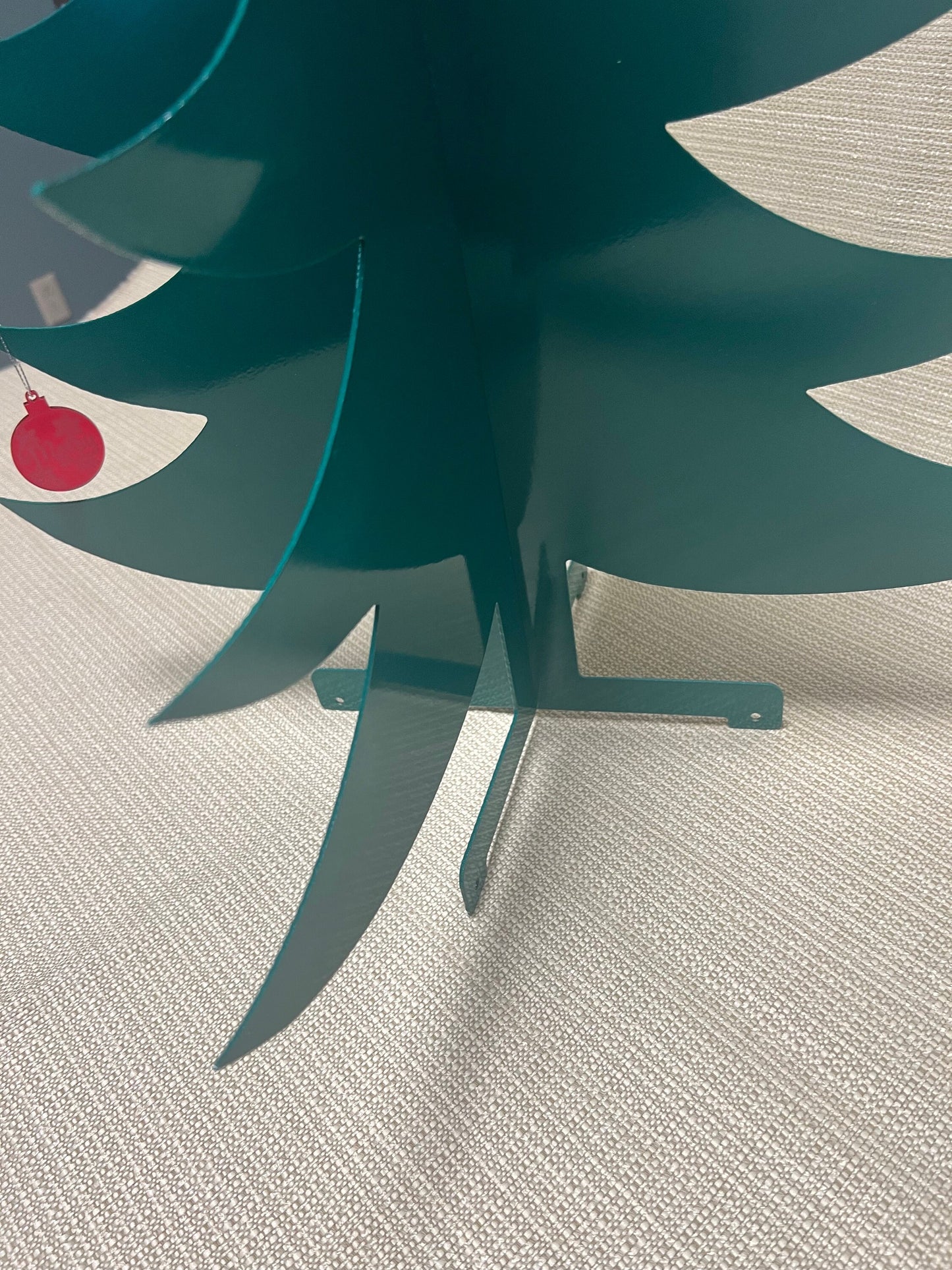 Metal Standing Christmas Tree 3d Indoor Or Outdoor Metal Art