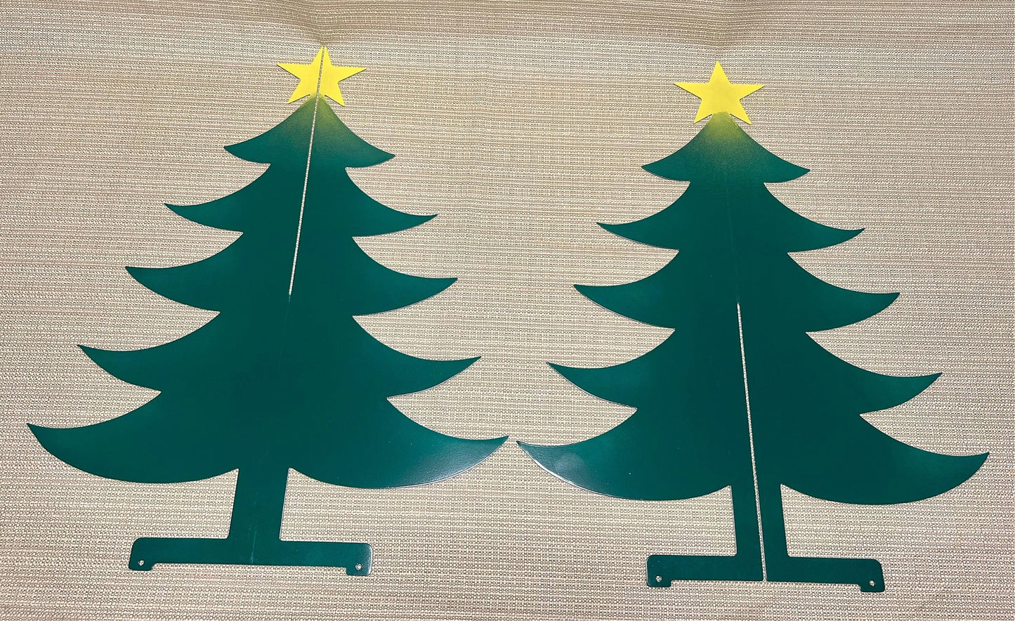 Metal Standing Christmas Tree 3d Indoor Or Outdoor Metal Art