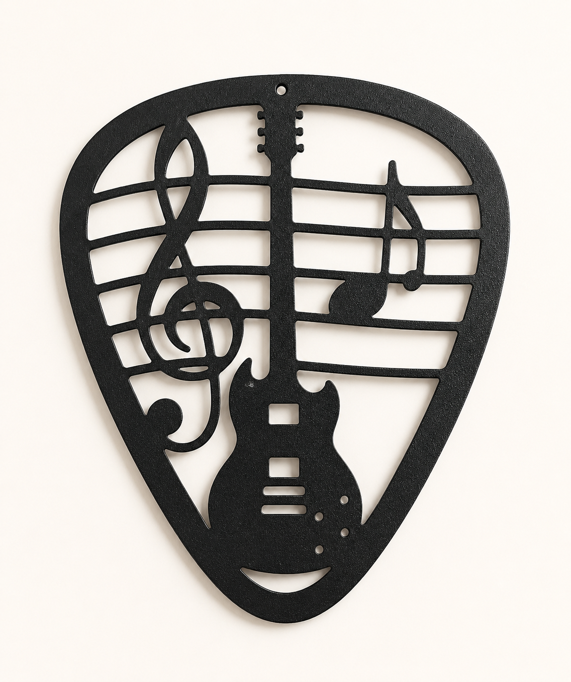 Guitar Pick Metal Wall Art – Gibson SG Inspired Music Decor