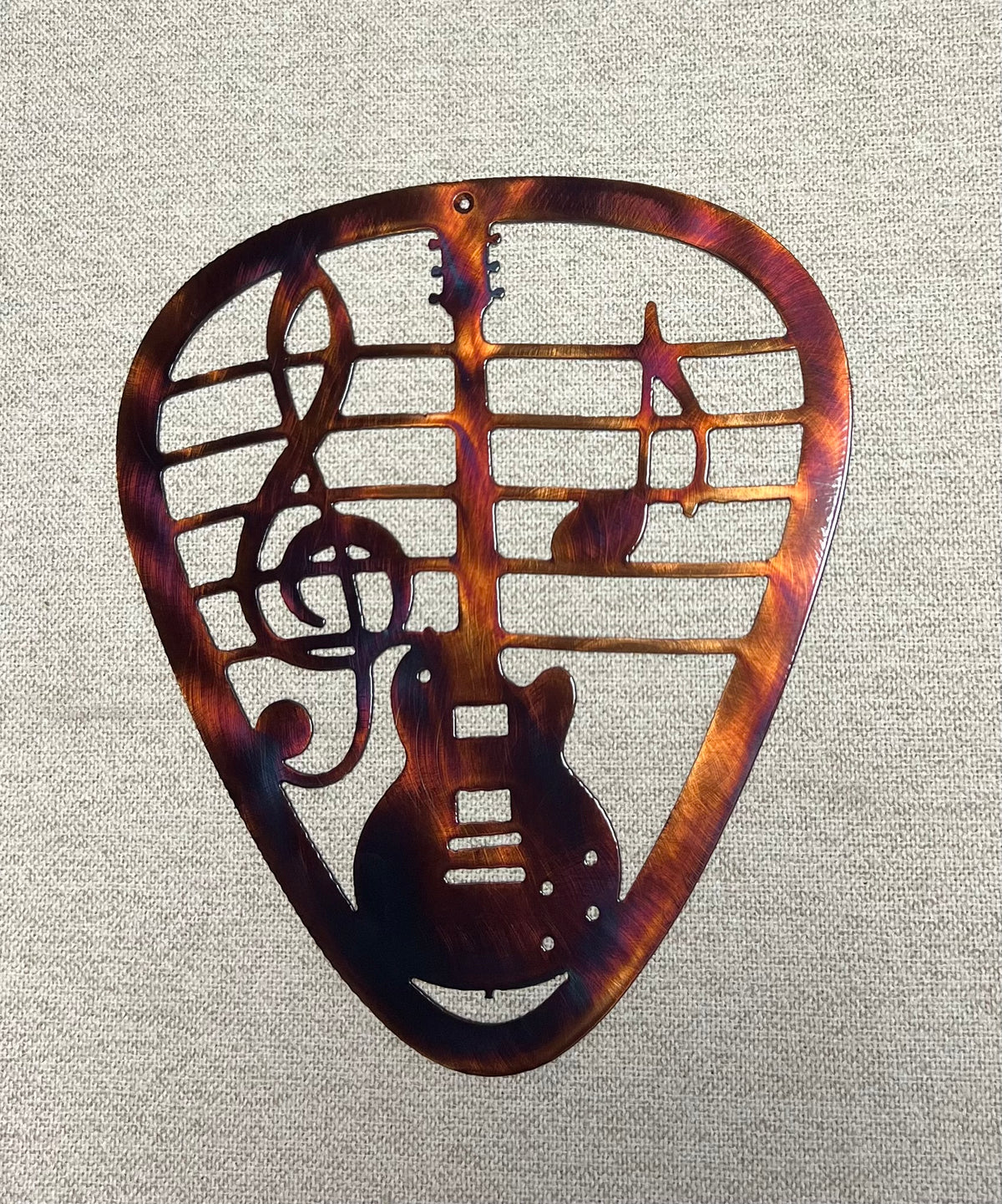Guitar Pick Metal Wall Art – Gibson SG Inspired Music Decor