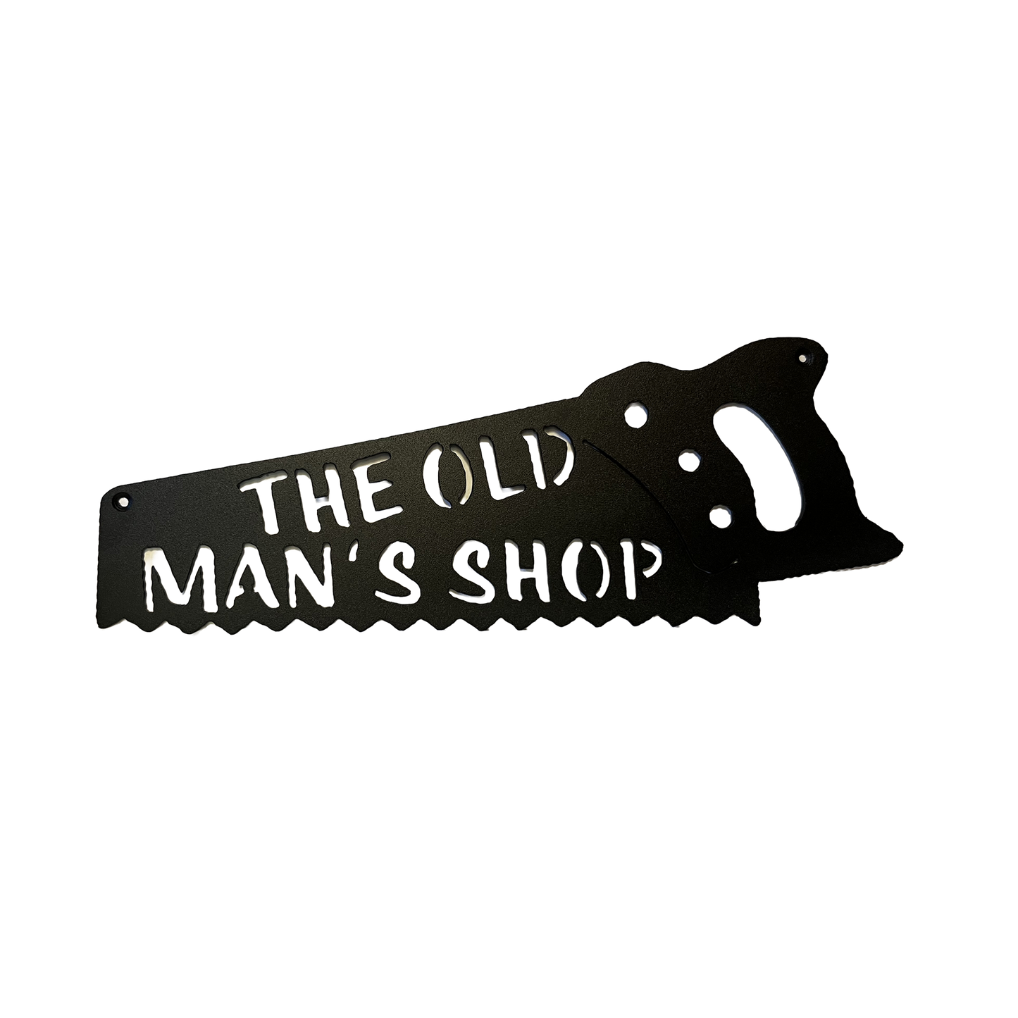 The Old Man’s Shop Handsaw Metal Sign – Workshop & Garage Wall Decor