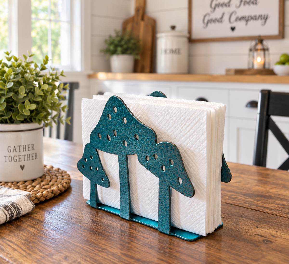 Mushroom Metal Napkin Holder – Handmade Kitchen Table Decor