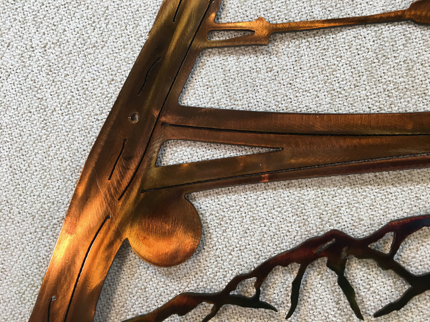 Bow Saw With Bear Cubs Indoor Or Outdoor Metal Wildlife Wall Art
