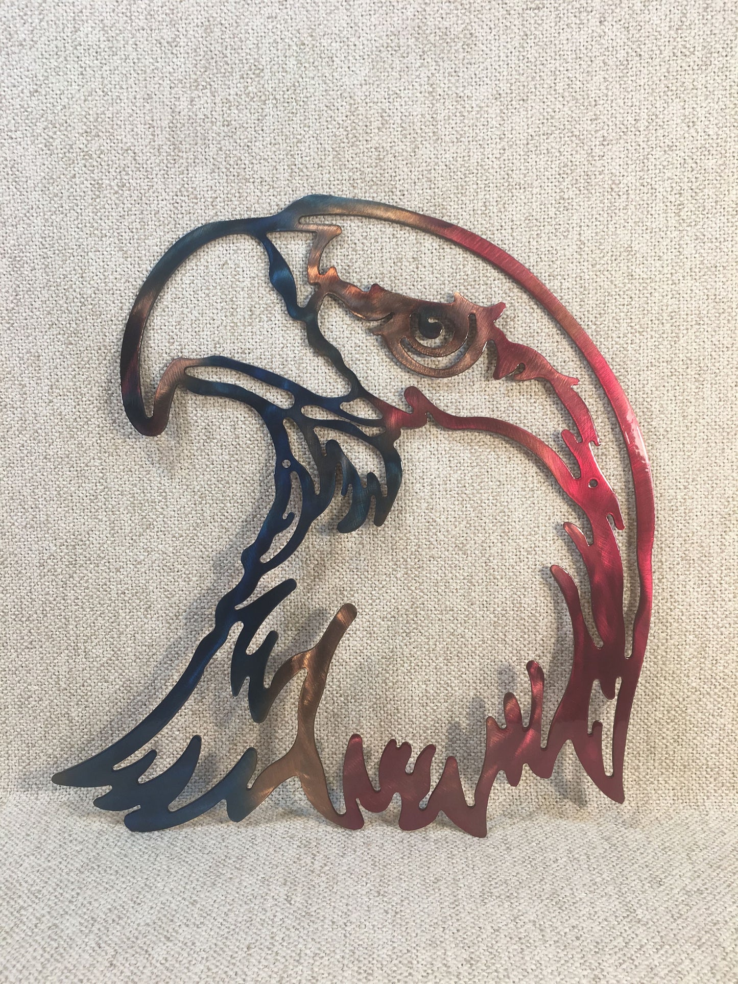 American Bald Eagle Head Man Cave Metal Wall Art