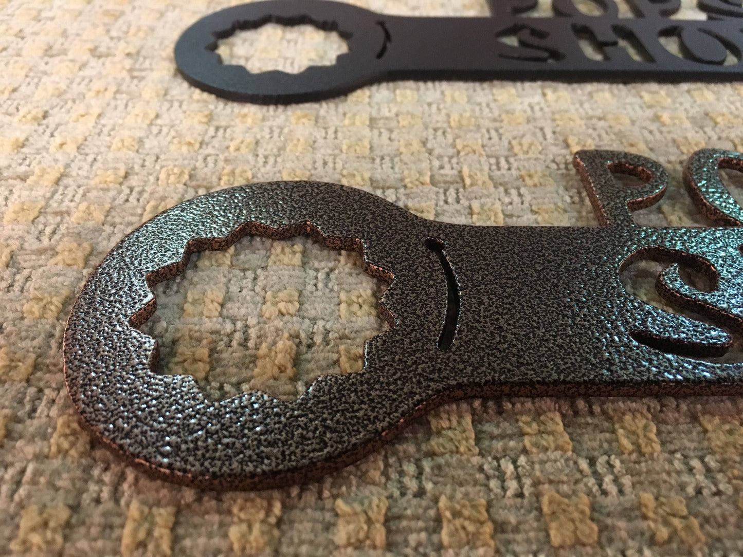 Pops Shop Wrench Metal Art Man Cave Decor