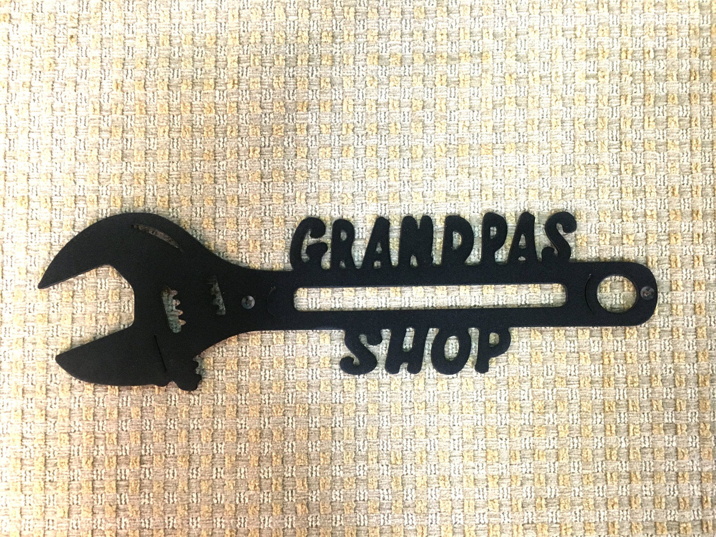 Grandpas Shop Wrench Metal Art Man Cave Decor
