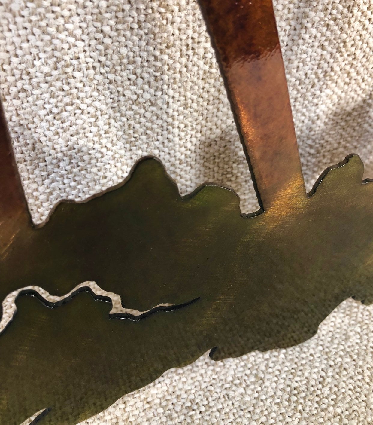 Buck Deer & Trees Wildlife Indoor Outdoor Plasma Cut Metal Wall Art