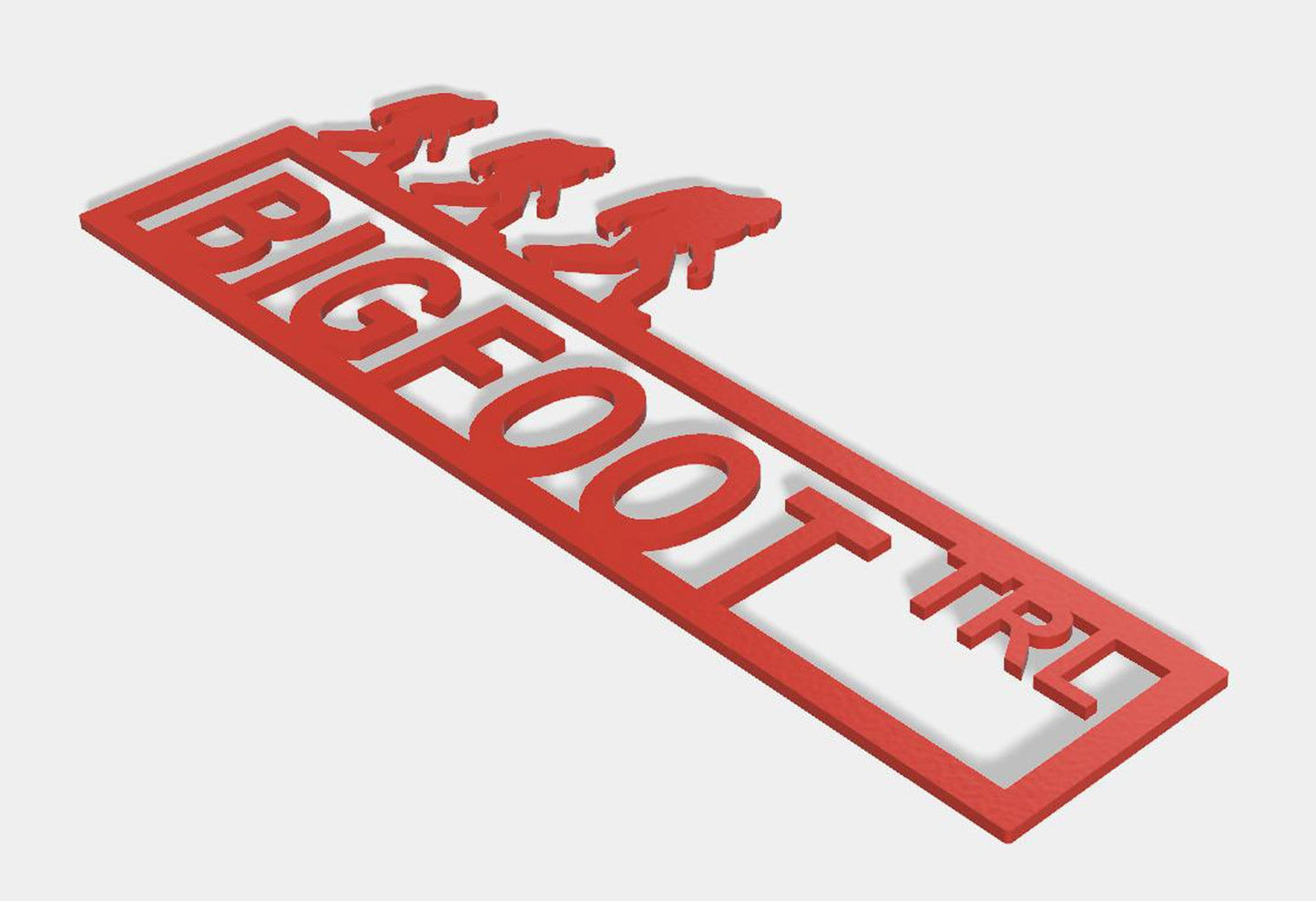 Bigfoot Blvd Street Sign Powdercoated Indoor Or Outdoor Metal Wall Art