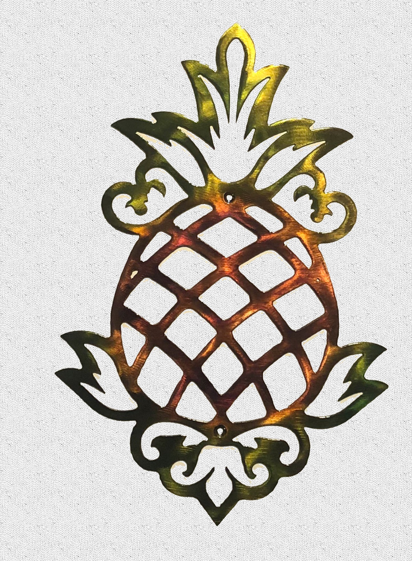 Pineapple Kitchen Decor Indoor Or Outdoor Metal Wall Art Patina Finish