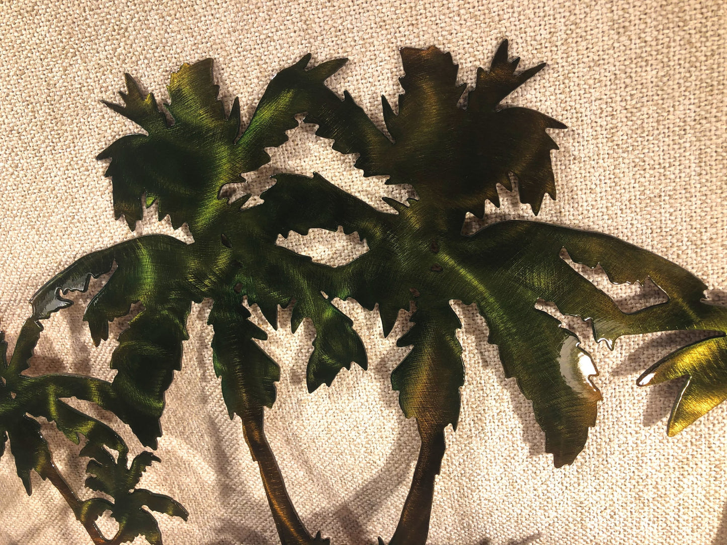 Palm Trees Scene Island Beach Decor Indoor Or Outdoor Metal Art