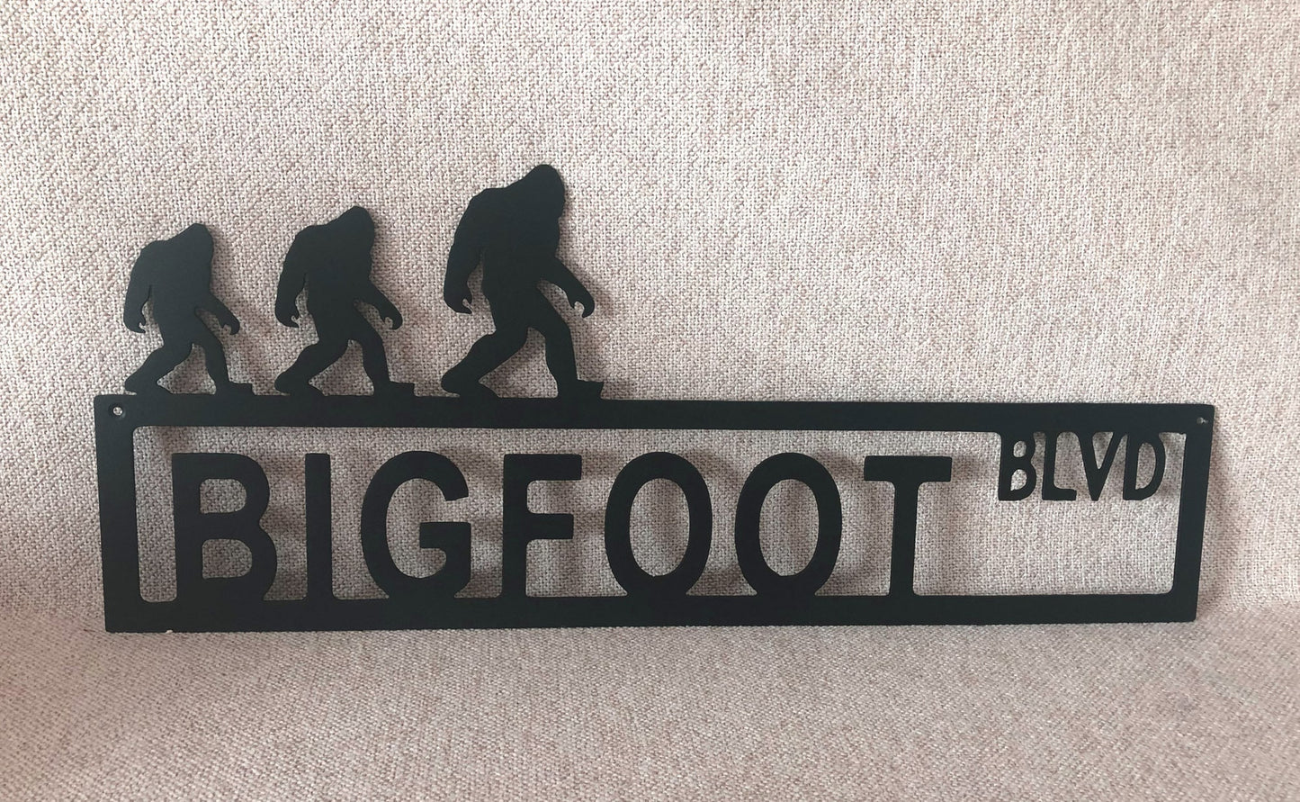 Bigfoot Blvd Street Sign Powdercoated Indoor Or Outdoor Metal Wall Art