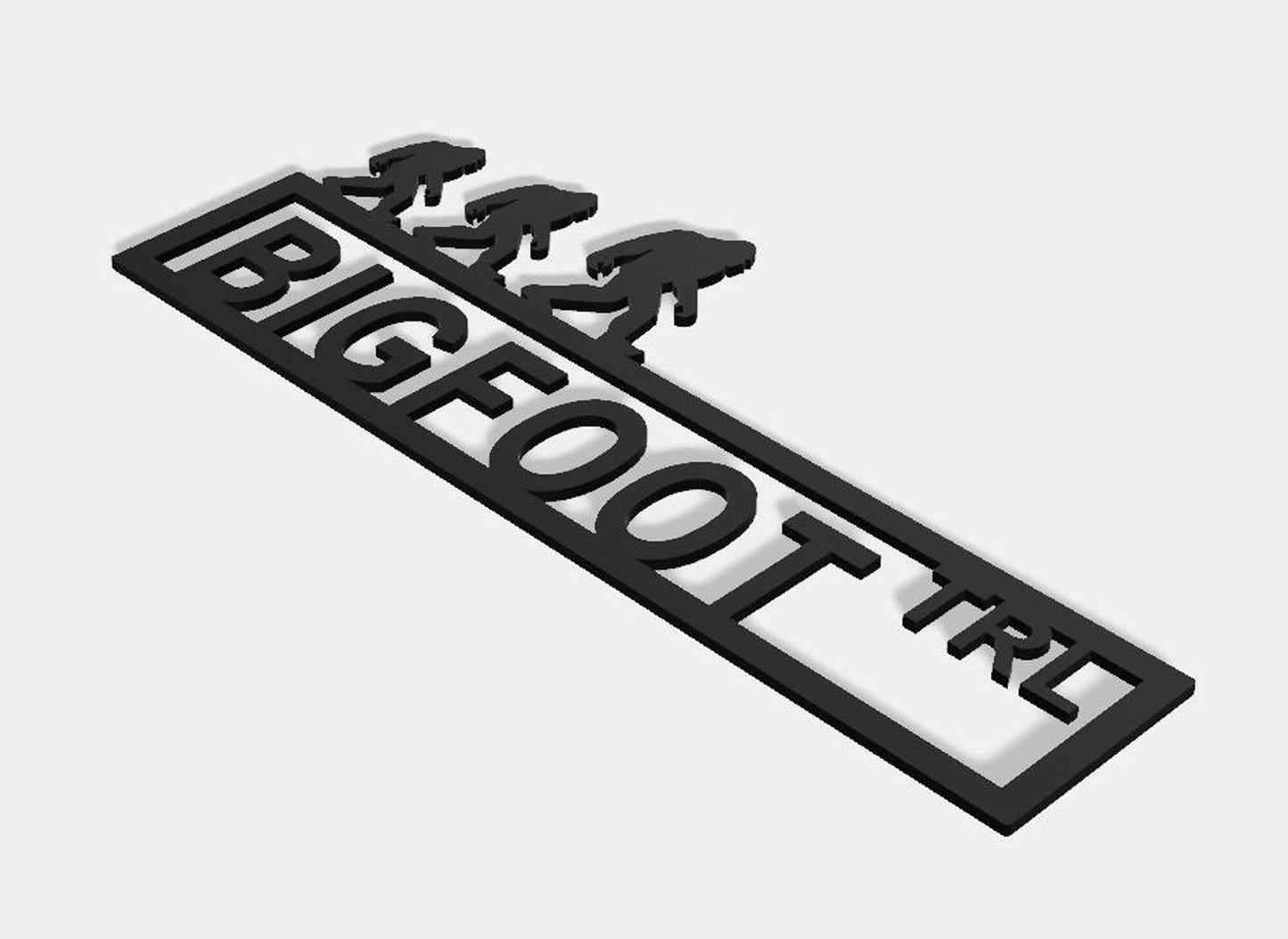 Bigfoot Blvd Street Sign Powdercoated Indoor Or Outdoor Metal Wall Art