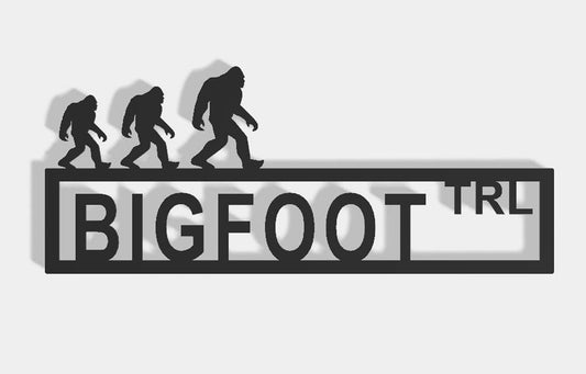 Bigfoot Blvd Street Sign Powdercoated Indoor Or Outdoor Metal Wall Art