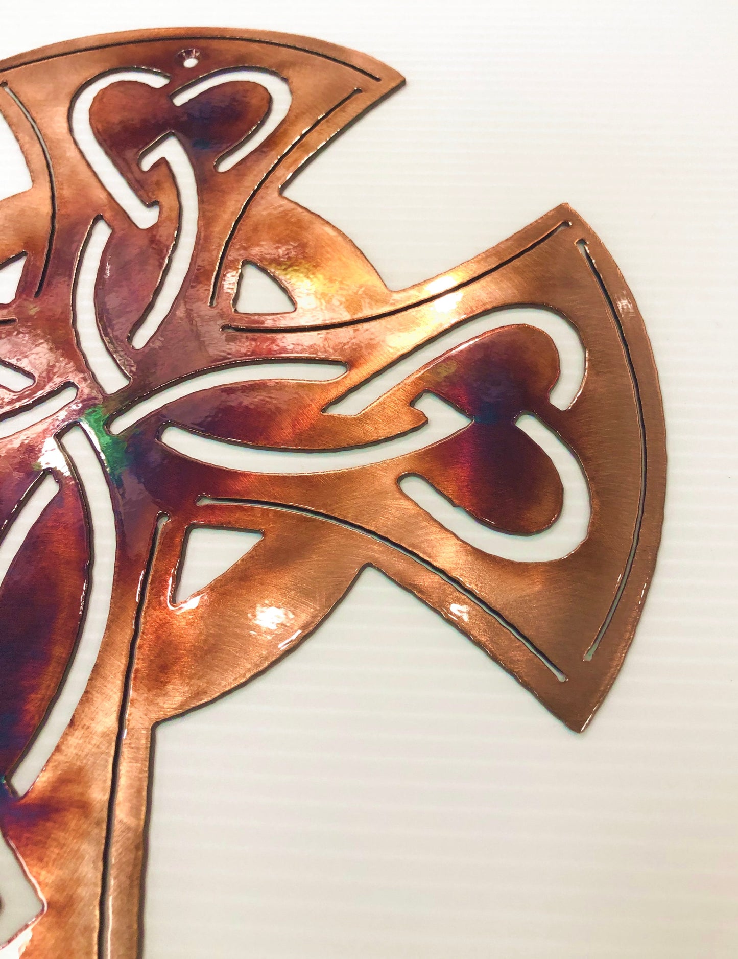 Celtic Trinity Cross Plasma Cut Indoor Or Outdoor Metal Wall Art