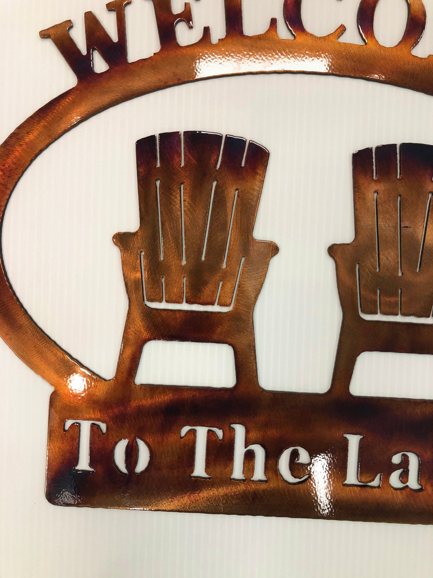 Welcome To The Lake Indoor Or Outdoor Nautical Metal Wall Art