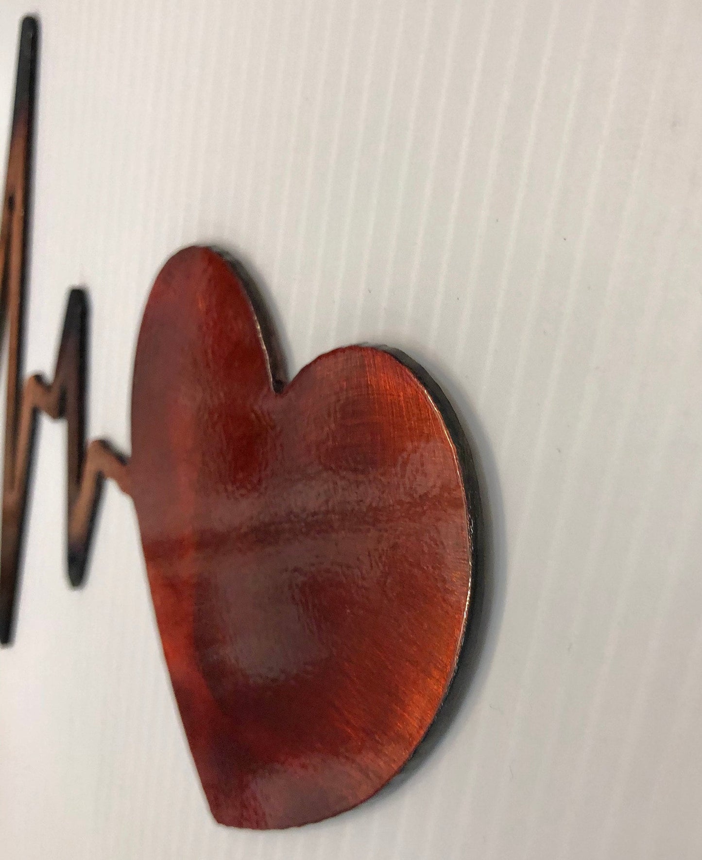 EKG Heartbeat Rhythm Line Heart Nurse Healthcare Gift Metal Wall Art