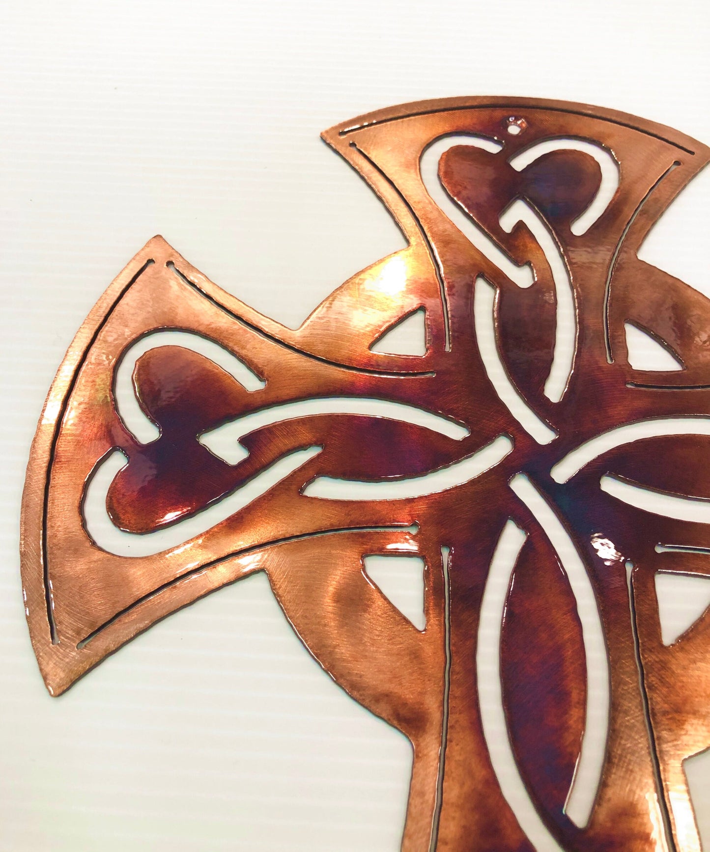 Celtic Trinity Cross Plasma Cut Indoor Or Outdoor Metal Wall Art