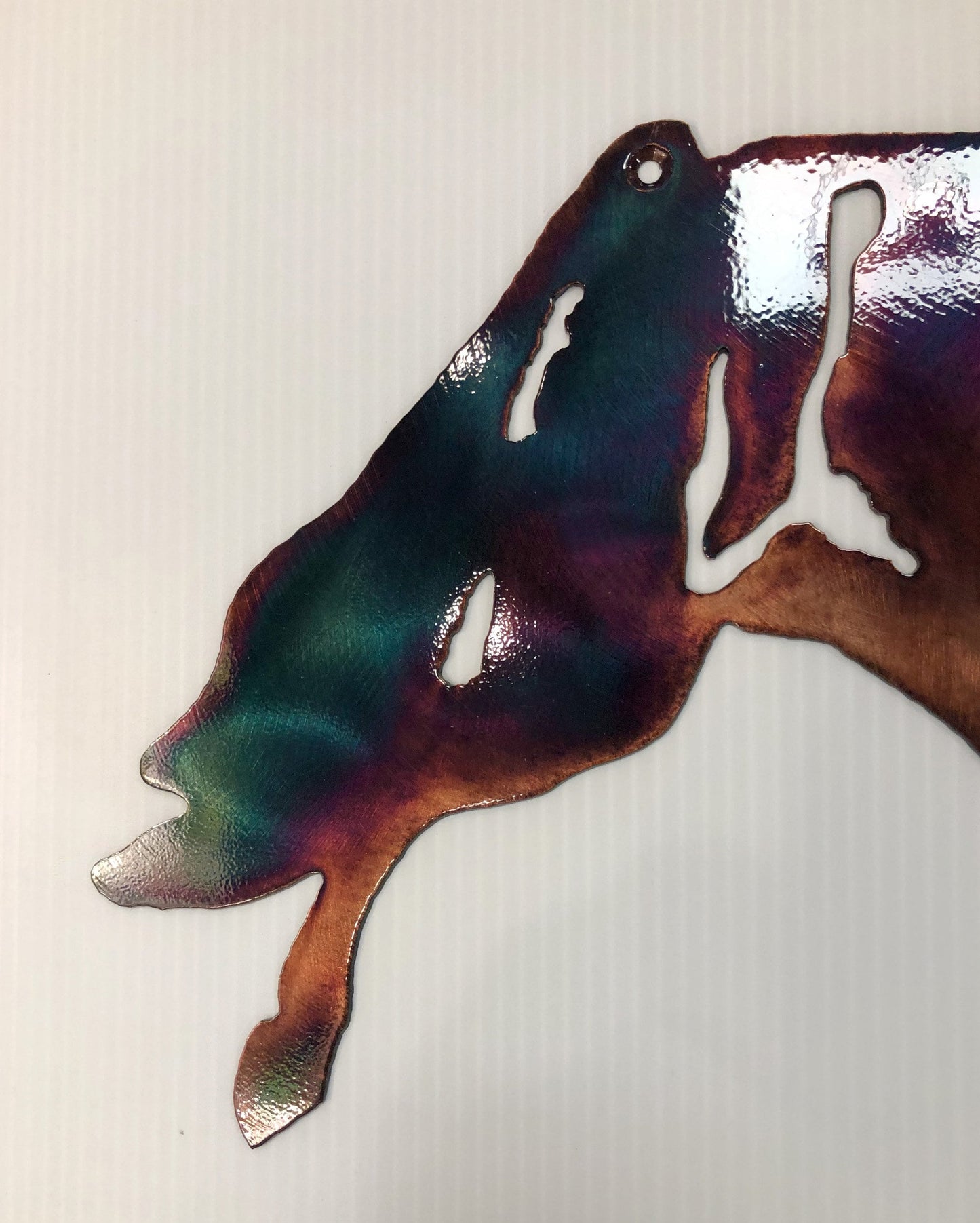 Horse Prancing Indoor Or Outdoor Plasma Cut Equine Metal Wall Art