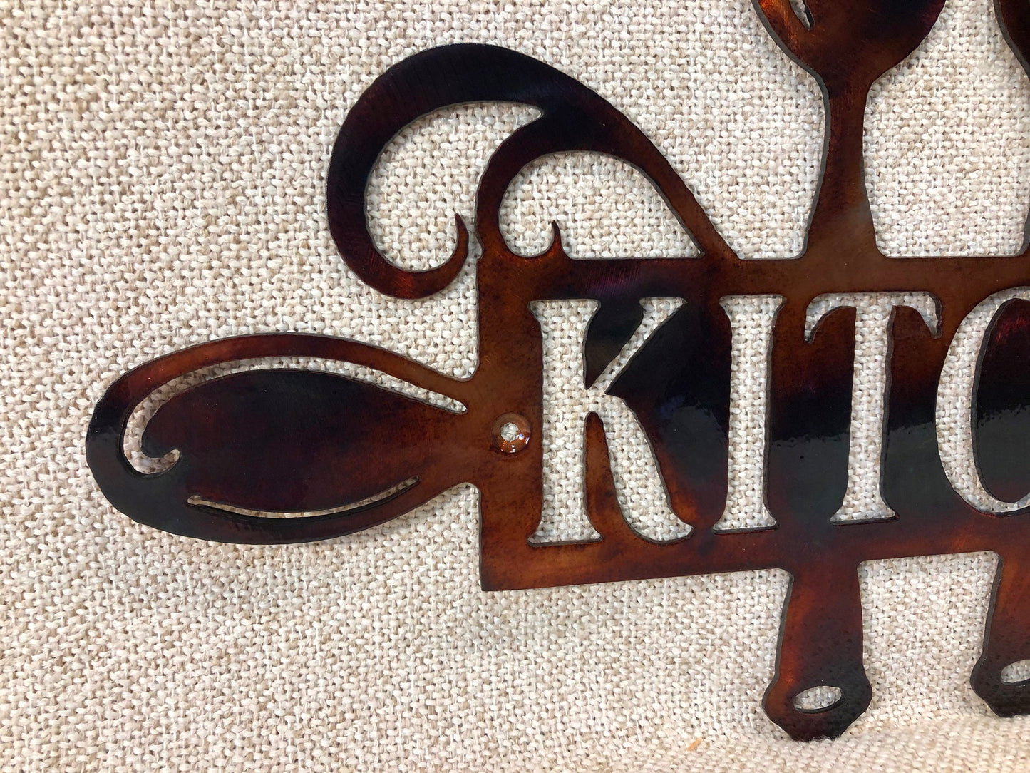 Kitchen Metal Wall Art Fork Knife Spoon Indoor or Outdoor