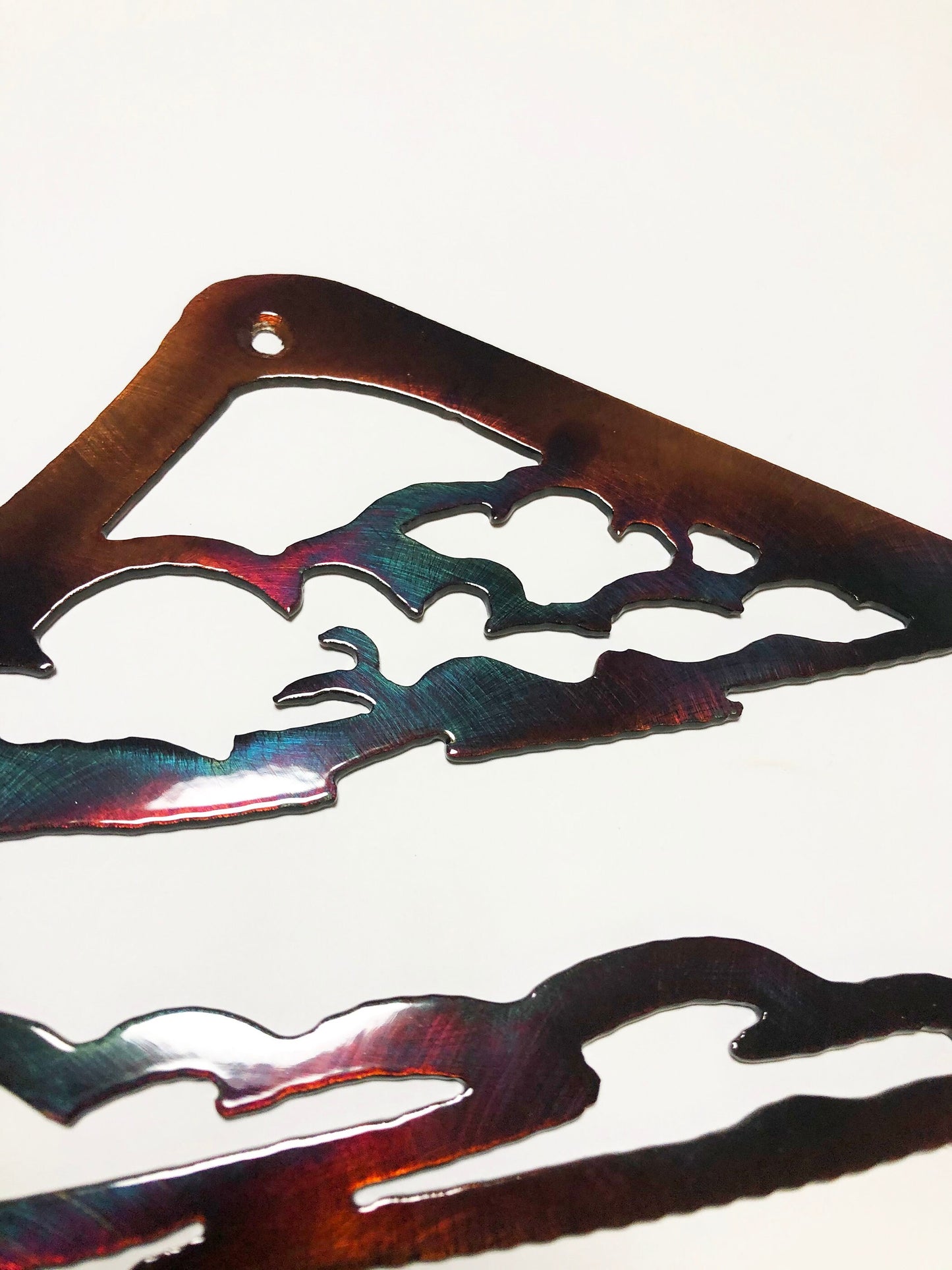 Wood Duck Diagonal Frame Plasma Cut Indoor Or Outdoor Wildlife Metal Wall Art