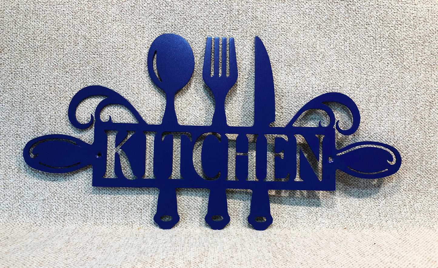 Kitchen Metal Wall Art Fork Knife Spoon Indoor or Outdoor