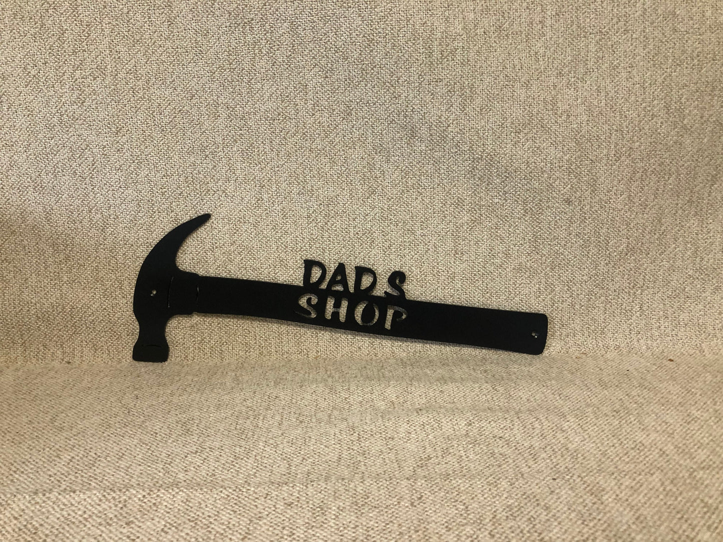 Dad's Shop Claw Hammer Metal Art Man Cave Decor