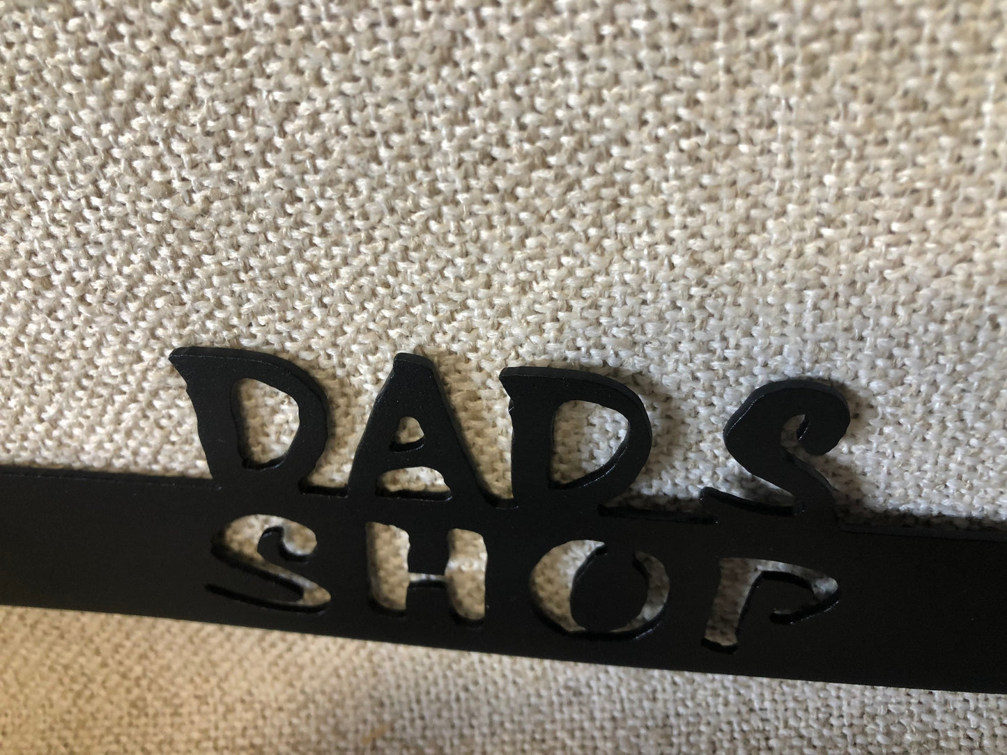 Dad's Shop Claw Hammer Metal Art Man Cave Decor