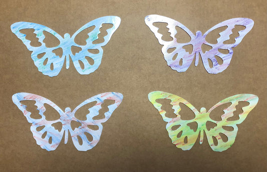 Butterfly Metal Wall Art Indoor Outdoor In Assorted Colors
