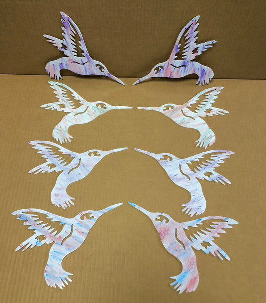 Hummingbird Metal Wall Art Indoor Outdoor In Assorted Colors