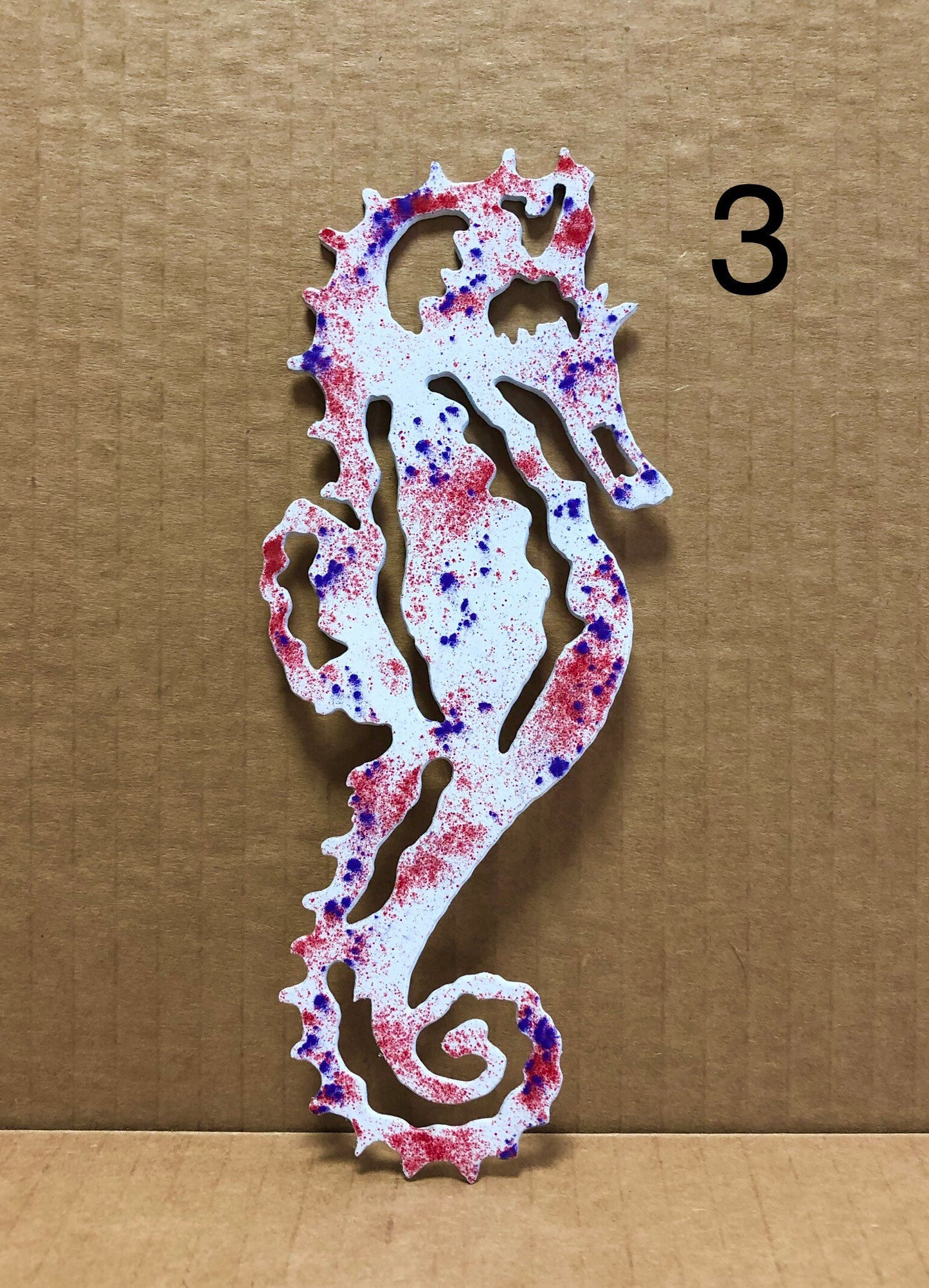 Seahorse Metal Wall Art Indoor Outdoor In Assorted Colors