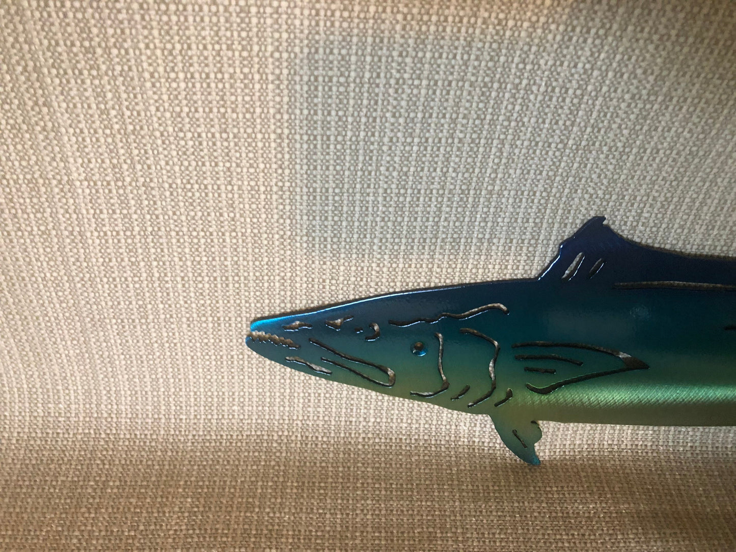 King Mackerel Fish Indoor or Outdoor Metal Wall Art Hand Finished